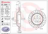 Brzdový kotouč BREMBO 09.C660.11 - MERCEDES-BENZ