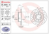Brzdový kotouč BREMBO 08.9502.1X