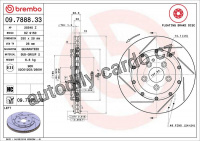 Brzdový kotouč BREMBO 09.7888.33