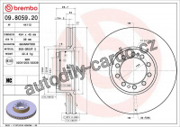 Brzdový kotouč BREMBO 09.8059.20