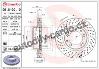 Brzdový kotouč BREMBO 09.8420.11