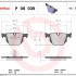 Sada brzdových destiček BREMBO P06039 - BMW