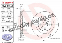 Brzdový kotouč BREMBO 09.8403.51