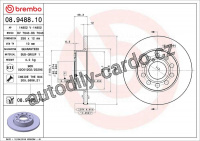 Brzdový kotouč BREMBO 08.9488.11
