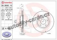 Brzdový kotouč BREMBO 09.B565.10 - NISSAN Brzdový kotouč BREMBO 09.B565.10 - NISSAN