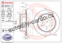 Brzdový kotouč BREMBO 09.D413.11