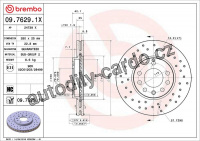 Brzdový kotouč BREMBO 09.7629.1X