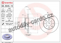 Brzdový kotouč BREMBO 08.5545.10 - HONDA