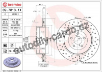 Brzdový kotouč BREMBO 09.7813.1X