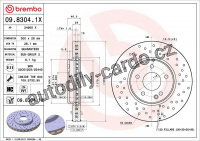 Brzdový kotouč BREMBO 09.8304.1X