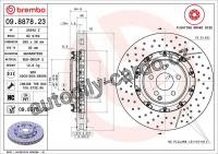 Brzdový kotouč BREMBO 09.8878.23