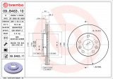 Brzdový kotouč BREMBO 09.B463.11 - DACIA, RENAULT