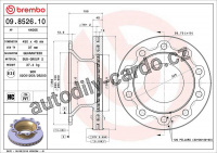 Brzdový kotouč BREMBO 09.8526.10