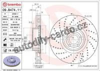 Brzdový kotouč BREMBO 09.B474.11 - MERCEDES-BENZ Brzdový kotouč BREMBO 09.B474.11 - MERCEDES-BENZ