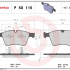 Sada brzdových destiček BREMBO P50115 - MERCEDES-BENZ Sada brzdových destiček BREMBO P50115 - MERCEDES-BENZ