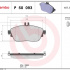 Sada brzdových destiček BREMBO P50093 - INFINITI, MERCEDES-BENZ