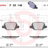 Sada brzdových destiček BREMBO P23146 - ABARTH, FIAT