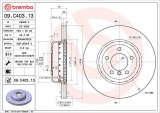 Brzdový kotouč BREMBO 09.C403.13 - BMW