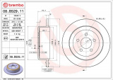 Brzdový kotouč BREMBO 08.B529.11