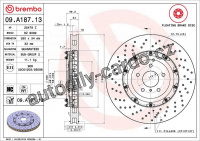 Brzdový kotouč BREMBO 09.A187.13
