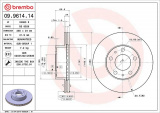 Brzdový kotouč BREMBO 09.9614.14 - PEUGEOT
