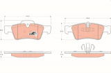 Sada brzdových destiček TRW GDB1643 - MERCEDES W164 ML, GL, R