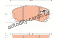 Sada brzdových destiček TRW GDB3467 - NISSAN QASHQAI 07-