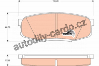 Sada brzdových destiček TRW GDB3491 - TOYOTA LANDCRUISER 08-