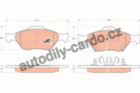 Sada brzdových destiček TRW GDB3457 - TOYOTA YARIS 1.0 VVTi 06-