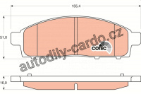 Sada brzdových destiček TRW GDB3435 - MITSUBISHI L200