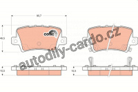 Sada brzdových destiček TRW GDB3408 - HONDA CIVIC VII 06-