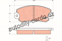Sada brzdových destiček TRW GDB297 - FIAT UNO, TIPO