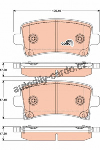 Sada brzdových destiček TRW GDB1784 - OPEL INSIGNIA 08-