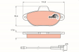 Sada brzdových destiček TRW GDB1115 - FIAT PUNTO