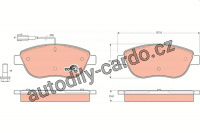 Sada brzdových destiček TRW GDB1483 - FIAT STILO