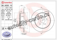 Brzdový kotouč BREMBO 08.A333.10