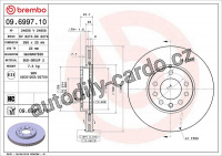 Brzdový kotouč BREMBO 09.6997.11