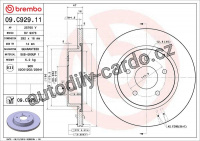Brzdový kotouč BREMBO 09.C929.11