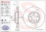 Brzdový kotouč BREMBO 09.C514.11 Brzdový kotouč BREMBO 09.C514.11