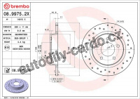 Brzdový kotouč BREMBO 08.9975.2X