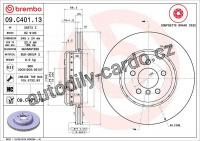 Brzdový kotouč BREMBO 09.C401.13 - BMW