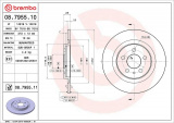 Brzdový kotouč BREMBO 08.7955.10 - CITROËN, LANCIA, PEUGEOT