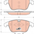 Sada brzdových destiček TRW GDB1705 - JAGUAR 06- , FORD Galaxy 06-