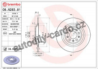 Brzdový kotouč BREMBO 08.N283.81