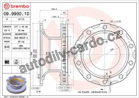 Brzdový kotouč BREMBO 09.9900.10