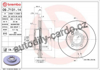 Brzdový kotouč BREMBO 09.7131.11