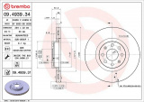 Brzdový kotouč BREMBO 09.4939.34 - FIAT