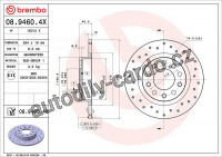 Brzdový kotouč BREMBO 08.9460.4X