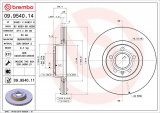 Brzdový kotouč BREMBO 09.9540.14 - AUDI