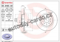 Brzdový kotouč BREMBO 08.9460.60